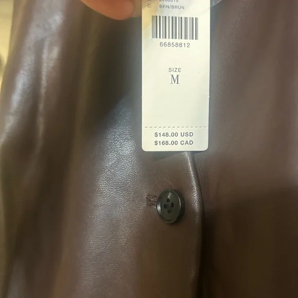 Hutch for Anthropologie Faux Leather Vest – NWT, Size M Women’s Fall Fashion - Picture 5 of 9